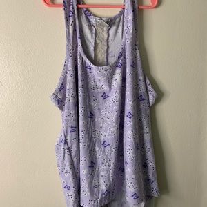 Purple sleeping set with butterflies